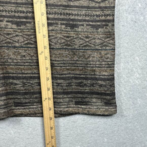 Ariat Wesley Sweater Jetty Gray Serape Print Southwestern Men’s XL Brown Aztec - Picture 7 of 12